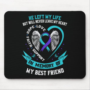 Tapis De Souris Perte en mémoire de mon meilleur ami Sensibilisati