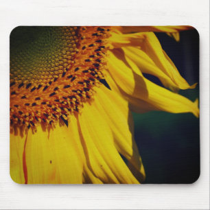 Tapis De Souris Pétales De Tournesol Gros Plan