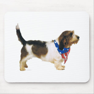 Tapis De Souris Petit Basset Griffon Vendéen Patriotique