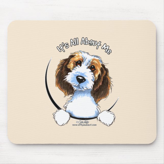 Tapis De Souris Petit Basset Griffon Vendeen PBGV IAAM (Devant)