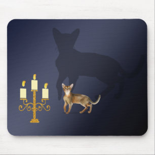 Tapis De Souris Petit chat avec une énorme mousepad d'ombre