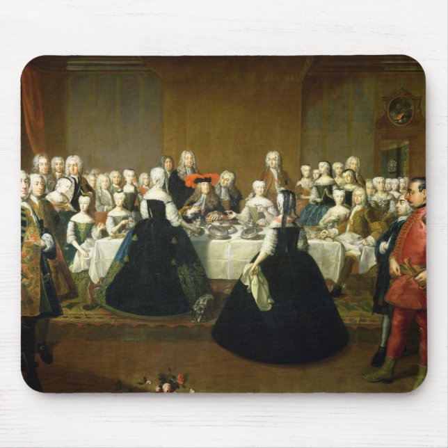 Tapis De Souris Petit déjeuner de mariage (Devant)