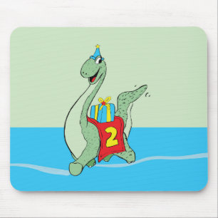 Tapis De Souris Petit garçon, 2e anniversaire Dinosaur