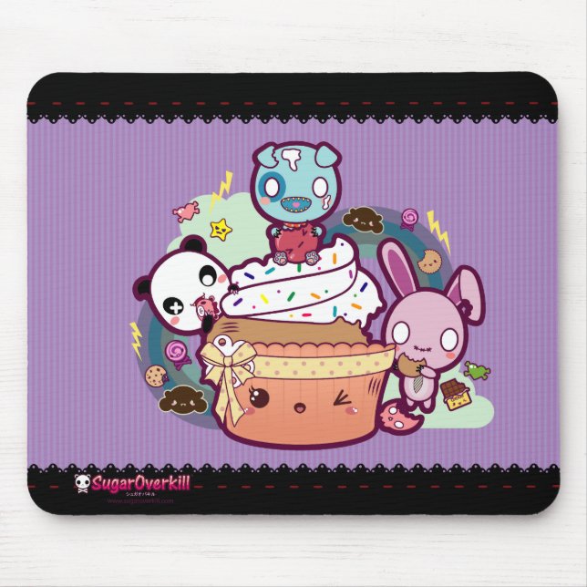 Tapis De Souris Petit gâteau de Kawaii attaqué ! (Devant)