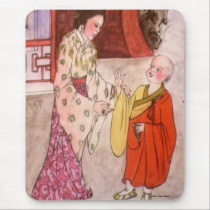 Tapis De Souris Petit moine bouddhiste Mousepad