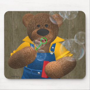 Tapis De Souris Petit ours : Bulles de soufflement