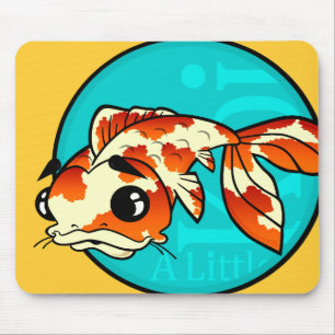 TAPIS DE SOURIS PETIT PEU DE POISSON KOI MOUSE PAD