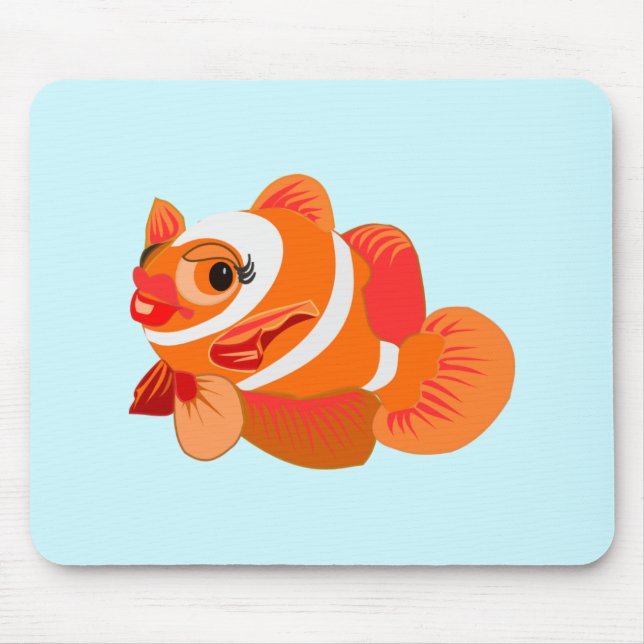 Tapis De Souris Petit poisson orange (Devant)