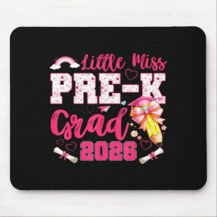 Tapis De Souris Petite miss diplômée de maternelle 2026 coquette é