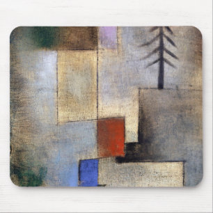 Tapis De Souris Petite photo de sapin (1922) de paul klee