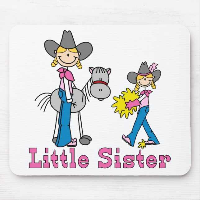 Tapis De Souris Petite soeur des petites filles à bâtons (Devant)