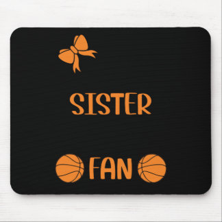 Tapis De Souris Petite Soeur Plus Grande Fan De Basketball Soeur