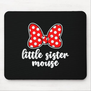 Tapis De Souris Petite soeur souris noeud Famille Vacances -yout