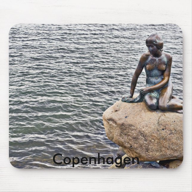 Tapis De Souris Petite statue de sirène, Copenhague (Devant)