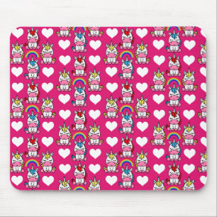 Tapis De Souris Petites filles Unicorn Pony