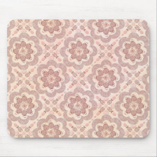 Tapis De Souris Petits cœurs de grenade et perles roses