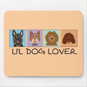 Tapis De Souris Petits T-shirts et cadeaux d'amoureux des chiens
