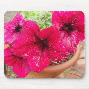 Tapis De Souris Pétunias rose