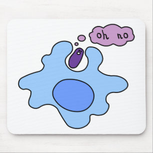 Tapis De Souris Phagocytose de bactéries