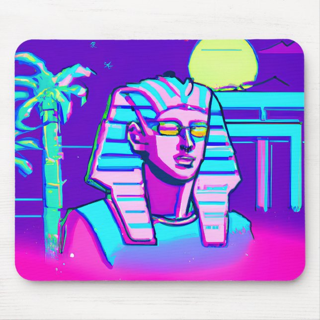 Tapis De Souris Pharaon Synthwave (Devant)
