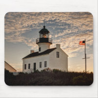 Phare au coucher du soleil, Californie