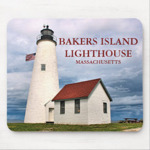 Tapis De Souris Phare de Bakers Island, Massachusetts Mousepad