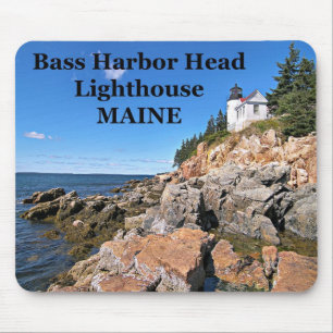 Tapis De Souris Phare de Bass Harbour Head, Maine Mousepad