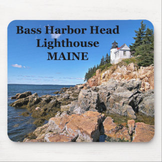 Tapis De Souris Phare de Bass Harbour Head, Maine Mousepad