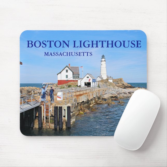 Tapis De Souris Phare de Boston, Massachusetts Mousepad (Avec souris)
