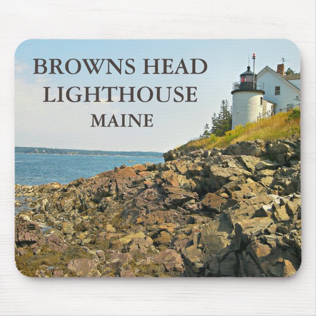 Tapis De Souris Phare de Browns Head, Maine Mousepad (Devant)