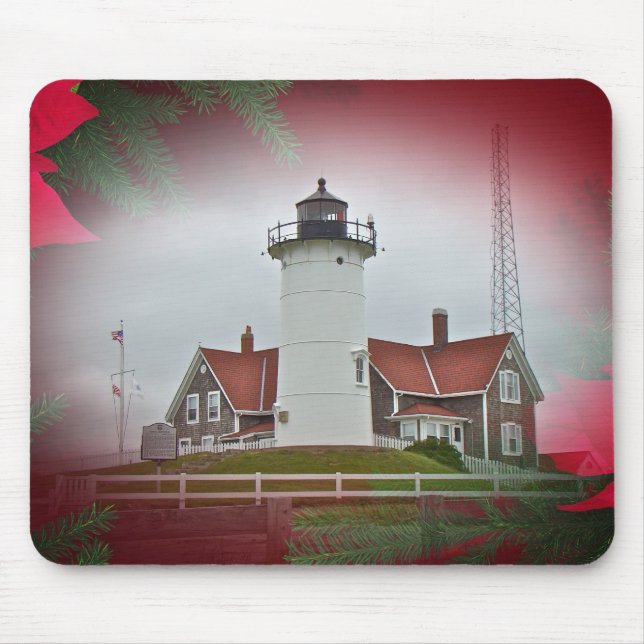 Tapis De Souris Phare de Christmas Nobska Point (Devant)