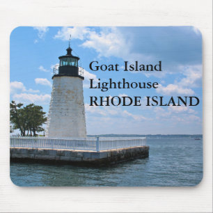 Tapis De Souris Phare de Goat Island, Rhode Island Mousepad