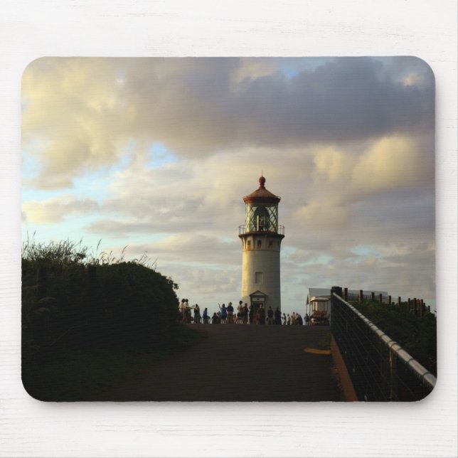 Tapis De Souris Phare de Kilauea Point à Dusk (Devant)