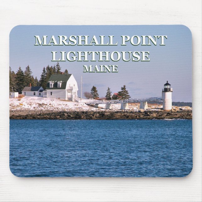 Tapis De Souris Phare de Marshall Point, Maine Mousepad (Devant)