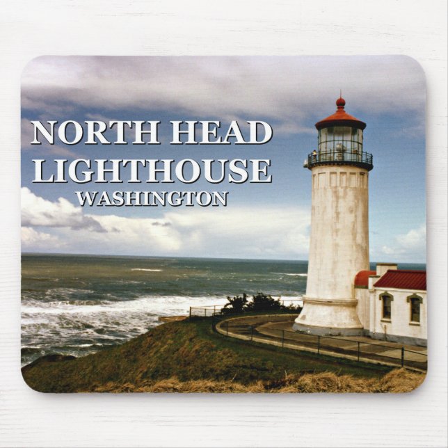 Tapis De Souris Phare de North Head, Washington Mousepad (Devant)