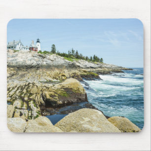 Tapis De Souris Phare de Pemaquifère Point Maine