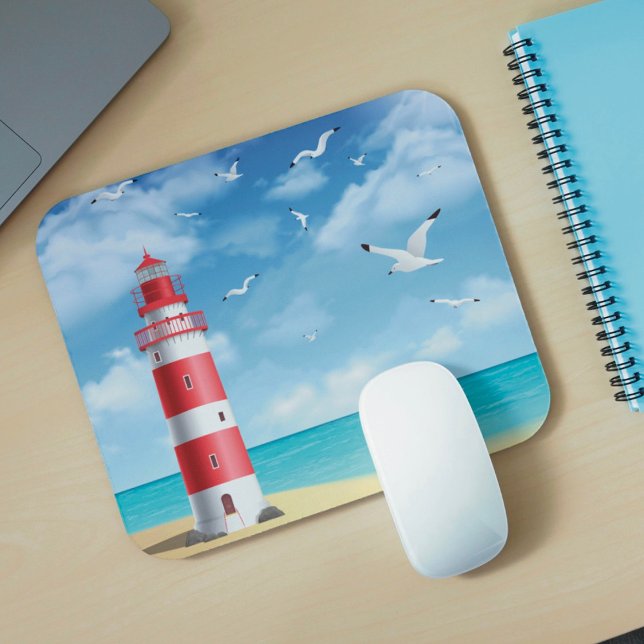 Tapis De Souris Phare de plage Mousepad (Créateur téléchargé)
