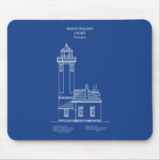 Tapis De Souris Phare de Point Wilson - Washington - AD