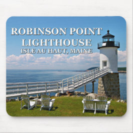 Tapis De Souris Phare de Robinson Point, Maine Mousepad