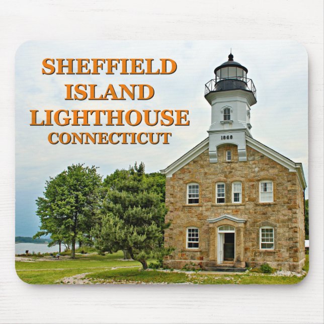 Tapis De Souris Phare de Sheffield Island, Connecticut (Devant)