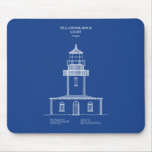 Tapis De Souris Phare de Tillamook Rock - Oregon - AD