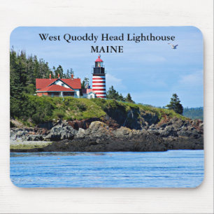 Tapis De Souris Phare de West Quoddy Head, Maine Mousepad