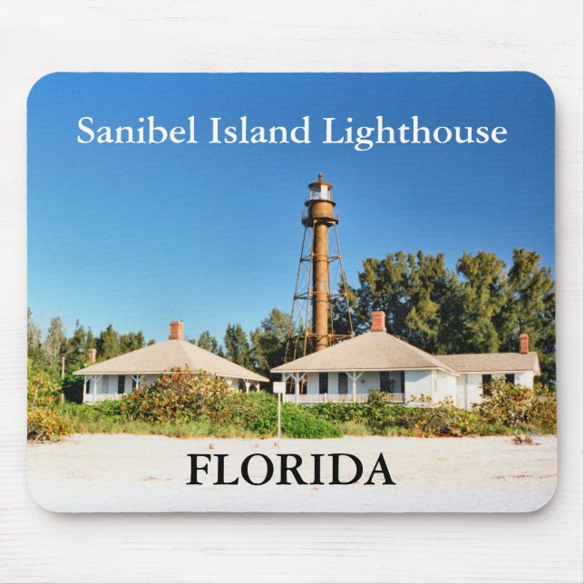 Tapis De Souris Phare d'île de Sanibel, la Floride Mousepad (Devant)