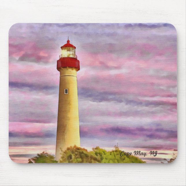 Tapis De Souris Phare Mousepad de Cape May (Devant)