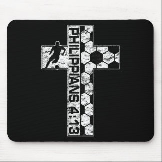 Tapis De Souris Philippiens 4_13 Joueur chrétien de football Jesus