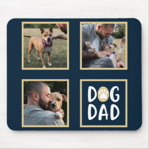 Tapis De Souris Photo Collage Chien Papa Souris Pad