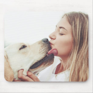 Tapis De Souris Photo de bisous de chien
