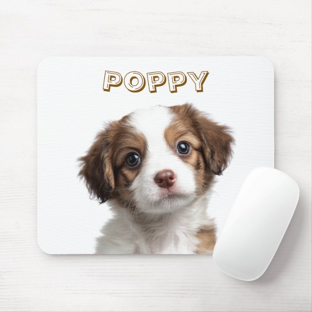Tapis De Souris Photo de chien personnalisé et nom Mousepad (Avec souris)