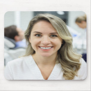 Tapis De Souris Photo de dentiste personnaliser