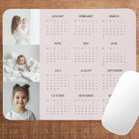 Photo de famille du calendrier Pastel Pink 2025 pe